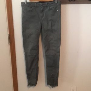 Calvin Klein Jeans gray, zipper hem, and pocket, size W29 L30